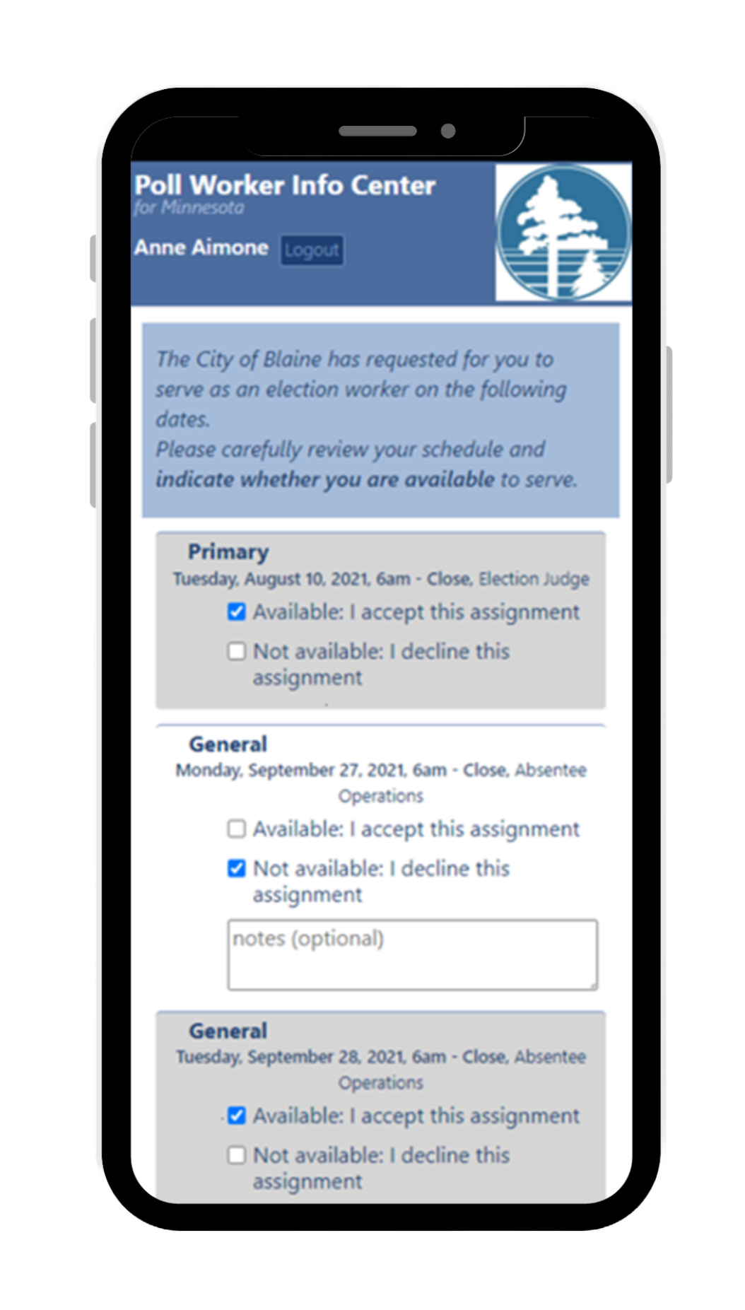 Poll Worker Portal